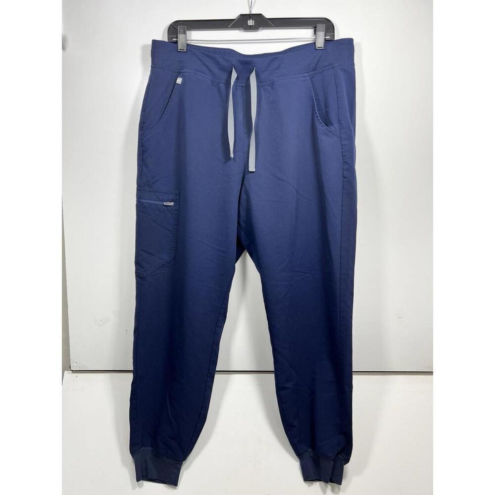 Figs Scrub Pants Adult Large Jogger Zamora Navy High Rise W18SW2005